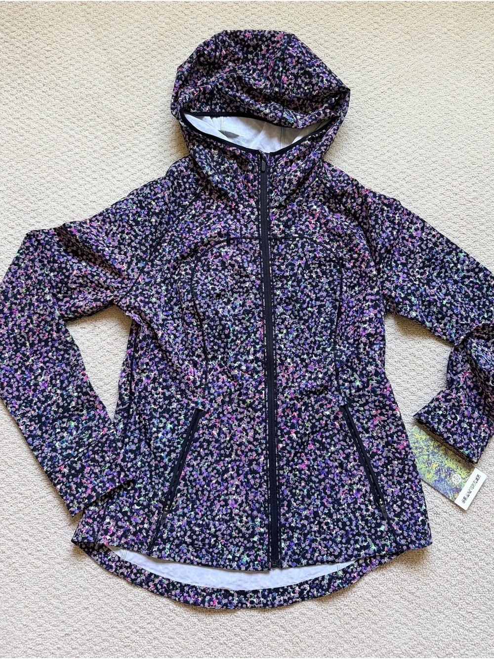 NWT Lululemon Seawheeze Reflective Mist Over Windbreaker Size 12